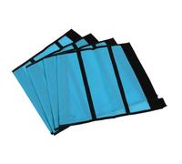 Alomejor Botas contra Moscas de Malla para Caballos, Protectores de Piernas Cómodos y Transpirables para Uso en Pastos, Malla Teslin Premium, 4 Uds. (Blue)