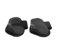 Alomejor Botas para Tendones de Caballo, Protectoras Ligeras para Saltar con de Correa de Liberación Rápida, para Entrenamiento de Caballos, Material PU (Un par de Patas traseras Grandes.)