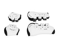 Alomejor Botas Traseras Delanteras Ajustables para Caballos, Material Transpirable Que Absorbe los Golpes para una Protección óptima de Las Piernas Durante el Entrenamiento, Color Blanco, Juego de 4