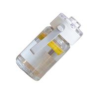 Alomejor Botella de Agua, Vaso de Plástico Portátil de 350 Ml con Tapa a Prueba de Fugas para Viajes Al Aire, Deportes, Escuela, Picnic, Uso Diario