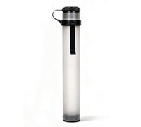 Alomejor Botella de Cart, Cuerpo Transparente, Clip, 12,83 X 1,97 Pulgadas | Contenedor de Divot, Cuerpo de Plástico Transparente, Clip para Correas y Hebillas de Bolsa, Tapón de Rosca para Uso en
