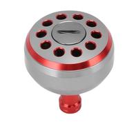 Alomejor - Botón de alimentación del carrete de pesca, aleación de aluminio de alta calidad con textura antideslizante, optimizado para carretes Baitcasting S A D, tamaño 38 (rojo)