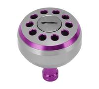 Alomejor - Botón de alimentación del carrete de pesca, aleación de aluminio de alta calidad con textura antideslizante, optimizado para carretes Baitcasting S A D, tamaño 38 (Purple)
