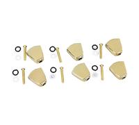 Alomejor Botón de Clavija de Afinación de Guitarra, de Afinador de Guitarra de Metal de 6 Piezas con Diseño Trapezoidal para la Mayoría de las Guitarras, Fácil de Instalar, Afinación (GOLD)