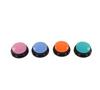 Alomejor Botón de Grabación de Voz para Mascotas, Zumbador de Entrenamiento Interactivo de 30 Segundos, Material ABS, Ideal para Comunicación Entre Perros y Gatos