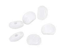 Alomejor Botones de Clavija de Afinación de Guitarra, Clavijeros Acrílicos para Guitarras Acústicas y Eléctricas, Acabado Liso con 6 Virolas y Tornillos (perla blanca ovalada)