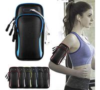 Alomejor Brazalete para Correr, Bolsa de Teléfono para Correr Llaves de Almacenamiento para Entrenamiento Deportivo Ejercicio Jogging (Azul)