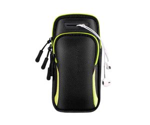 Alomejor Brazalete para Correr, Bolsa de Teléfono para Correr Llaves de Almacenamiento para Entrenamiento Deportivo Ejercicio Jogging (Verde)