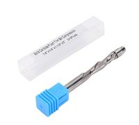Alomejor Broca Enrutadora de Compresión Al Ras con Diseño en Espiral y Rodamiento Inferior para Recorte de Madera, Vástago de 1/4 de Pulgada, Acero de Tungsteno