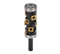 Alomejor Broca Enrutadora de Inserción de Carburo Reversible, Duradera, Duradera para Recortar Madera, Vástago de 1/2 Pulgada, Diámetro de Corte de 32 Mm