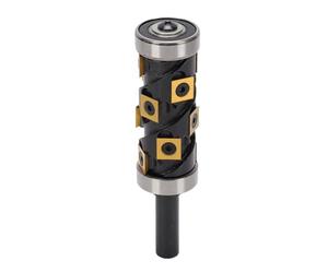 Alomejor Broca Enrutadora de Inserción de Carburo Reversible, Duradera, Duradera para Recortar Madera, Vástago de 1/2 Pulgada, Diámetro de Corte de 32 Mm