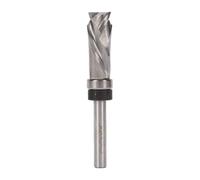 Alomejor Broca Rebajadora de Acabado a Ras en Espiral con Rodamiento Superior para Recorte Eficiente de Bordes de Carpintería Vástago de 1/4 Pulgadas Longitud de Corte de 1-/4 Pulgadas