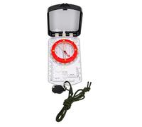 Alomejor Brújula, Senderismo Supervivencia Precisión de ángulo de Inclinación Ajustable con Espejo de Luz LED para Mochilero Camping 1 Pieza