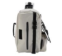 Alomejor Bucle de Pesca Tackle Bag Bag Fish Light Light Fish Mochila con Soporte de Caña para Entusiastas de la Pesca (Gris Claro)