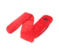 Alomejor Bufanda de calefacción, fuente de alimentación USB, cómoda bufanda calentada suave, material de poliéster, ajuste de temperatura para exteriores (rojo)