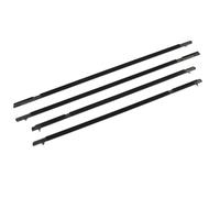 Alomejor Burlete para Cinturón de Ventana, 4 Piezas de Repuesto para Burlete de Ventana con Borde de Fieltro de Barrido, Ajuste Directo OE 72410 SNA A01 para Sedan 2006 2007 2008 2009 2010 2011