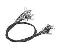 Alomejor Caballeros de Pesca Contra Los Jefes de Mordedura con Pescadores para la Pesca de Alambre Palabra en Grueso (Black)