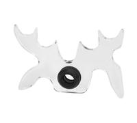 Alomejor Cabeza de Puente para Taco de Billar, Deslizamiento Acrílico Transparente en Ajustable para Puente de Estante para Taco de Billar (Soporte de asta)