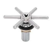 Alomejor Cabezal de Grifo de Enjuague Automático de Tazas de Acero Inoxidable, Herramienta de Lavado Eficiente para Hoteles, Pubs, Tiendas de té con Leche, 4,1x3,0 Pulgadas