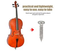 Alomejor Cabezas de la Máquina de Guitarra Pegus de Ajuste Montag Tornillos, Tornillos de de 50 Partes para Sintonizadores de Guitar (SILVER)