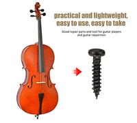 Alomejor Cabezas de la Máquina de Guitarra Pegus de Ajuste Montag Tornillos, Tornillos de de 50 Partes para Sintonizadores de Guitar (BLACK)