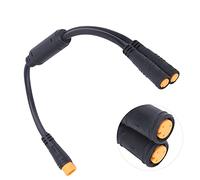 Alomejor Cable de Bicicleta eléctrica Divisor en Y Impermeable 1 a 2 Cables con Conector de 3 Pines para Freno de Sensor de Cambio BBS01 / BBS02 / BBSHD