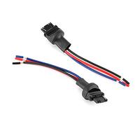 Alomejor Cable de Extensión del Adaptador del Conector del Enchufe Macho 3157, Cable de Extensión del Adaptador de Bombilla de Cobre de Plástico 125 X 20 Mm, Plug and Play para Retroadaptación de