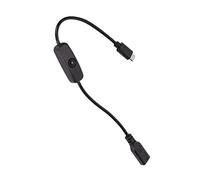 Alomejor Cable de Extensión USB C, Material de PVC, Cable de Extensión de Alimentación Macho a Hembra de 30 Cm para Teléfonos Móviles y Tabletas