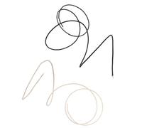 Alomejor Cable de Guitarra de Estilo Vintage de 3,3 Pies Reducción de Ruido Blindado con Alambre Temprano 1 M en Blanco y Negro X2