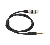 Alomejor Cable de Micrófono, Macho a XLR Hembra, Cable de Audio Equilibrado de PVC de 6,35 Mm para Estudio y Sonido en Vivo