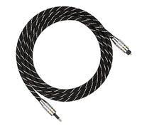 Alomejor Cable de óptico Toslink a Mini Plug de 3,5 Mm, PVC Duradero, Calidad de Sonido de Baja Pérdida para Sistemas de Cine en Casa con Amplificador de DVD (1,5 m/4,9 pies)