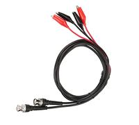 Alomejor Cable de Prueba para Osciloscopio, Pinzas de Cocodrilo Dobles | Conectores BNC, materiales duraderos, compatibles con osciloscopios