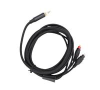 Alomejor Cable de Repuesto para Auriculares HD6XX HD650 HD580, 2 M, Sonido sin Pérdidas Plug and Play para Uso Doméstico y Mezclas