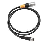 Alomejor Cable Ethernet RJ45 M12 de 5 Pines Macho a Cable de Conexión Blindado RJ45, Señal Fuerte para Aleación de Aluminio Interior