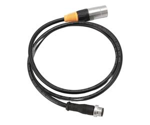 Alomejor Cable Ethernet RJ45 M12 de 5 Pines Macho a Cable de Conexión Blindado RJ45, Señal Fuerte para Aleación de Aluminio Interior