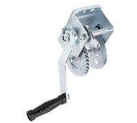 Alomejor Cabrestante Manual de 600 Libras, Cabrestante Manual de Hierro Galvanizado de Alta Resistencia con Trinquete Reversible y Freno de Mano para Remolque de Barco y Yate