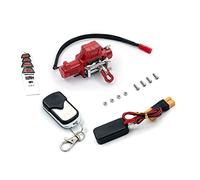 Alomejor Cabrestante RC con de Control Remoto Simulación Realista Mejora el Entretenimiento para SCX10 RC Car Alloy Negro 1:10 1:8 (#2)