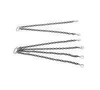 Alomejor Cadena de Remolque de Metal de 2 Piezas con Gancho de Remolque, Resistente Modelo RC Grúa Accesorios de Decoración de Bricolaje para Vehículos de Orugas de Control Remoto a (18 cm)