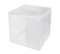 Alomejor Caída de Gran Capacidad del Banco de Dinero Transparente de Acrílico Resistente para el Desafío del Ahorro, Conteo de Votos (Estilo 1)