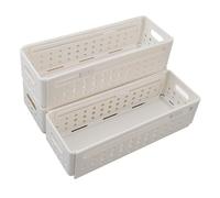 Alomejor Caja de Almacenamiento Apilable Retráctil para Suministros de Cocina, Contenedor de Almacenamiento Expandible Duradero para Organización del Hogar, 3 Piezas para Espacios Pequeños y Uso