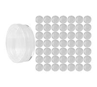 Alomejor Caja de Almacenamiento de Piezas de Reloj Cilíndrica Transparente Precisa de 50 Piezas de de 33 Mm para Reparadores y Trabajadores de Relojes, Estuche Portátil para Almacenamiento de de