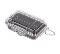 Alomejor Caja de Almacenamiento de Supervivencia a Prueba de Agua Caja de Plástico a Prueba de Golpes con Revestimiento de Absorción de Golpes Estuche Hermético Transparente para(Transparent, small)