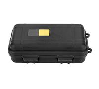 Alomejor Caja de Almacenamiento de Supervivencia en seco Caja a Prueba de Polvo a Prueba de presión Equipo de Supervivencia en el Exterior Caja de contenedor Sellado para Supervivencia (Black Small)