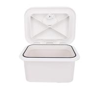 Alomejor Caja de Almacenamiento para Barcos Marinos, Organizador Compacto y Duradero para Equipos de Pesca con Cebo, Blanco, para Barcos, Yates, Material ABS