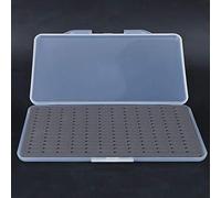 Alomejor Caja de Aparejos de Pesca Ligera de ABS con Espuma para Almacenamiento de Anzuelos, Estuche de Cebo Duradero para Pesca con Mosca, 7,28x4,13 Pulgadas, Adecuado para Entusiastas del Aire