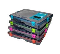 Alomejor Caja de Aparejos Impermeable con Compartimentos Ajustables para Aparejos de Pesca Soporte de Carga de plástico: 10 Kg (L)