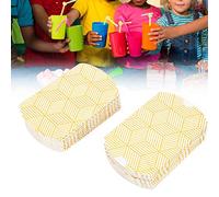 Alomejor Caja de caramelos con cojín elegante caja de caramelos de papel para regalo de boda suministros para fiestas de cumpleaños de 50 piezas