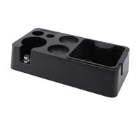 Alomejor Caja de Golpe de café, Estación de Manipulación de café Absorbente de Golpes de Gran Capacidad para Barra Casera, ABS Negro, 31x15cm