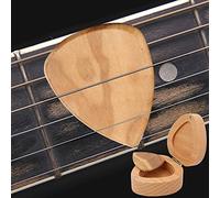 Alomejor Caja de Guitarra Caja de Contenedores Soporte de Madera Pulida con Característica de Evitación de Caída, Gran Musical de Madera de Haya Pura