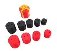 Alomejor Caja de Regalo con Tornillos Anidados Diseño Desafiante para Fiesta de Cumpleaños Broma de Oficina Lazo Dorado Impreso en 3D Sorpresa en Cada Capa Caja de Regalo Molesta con Tornillos (Rojo)